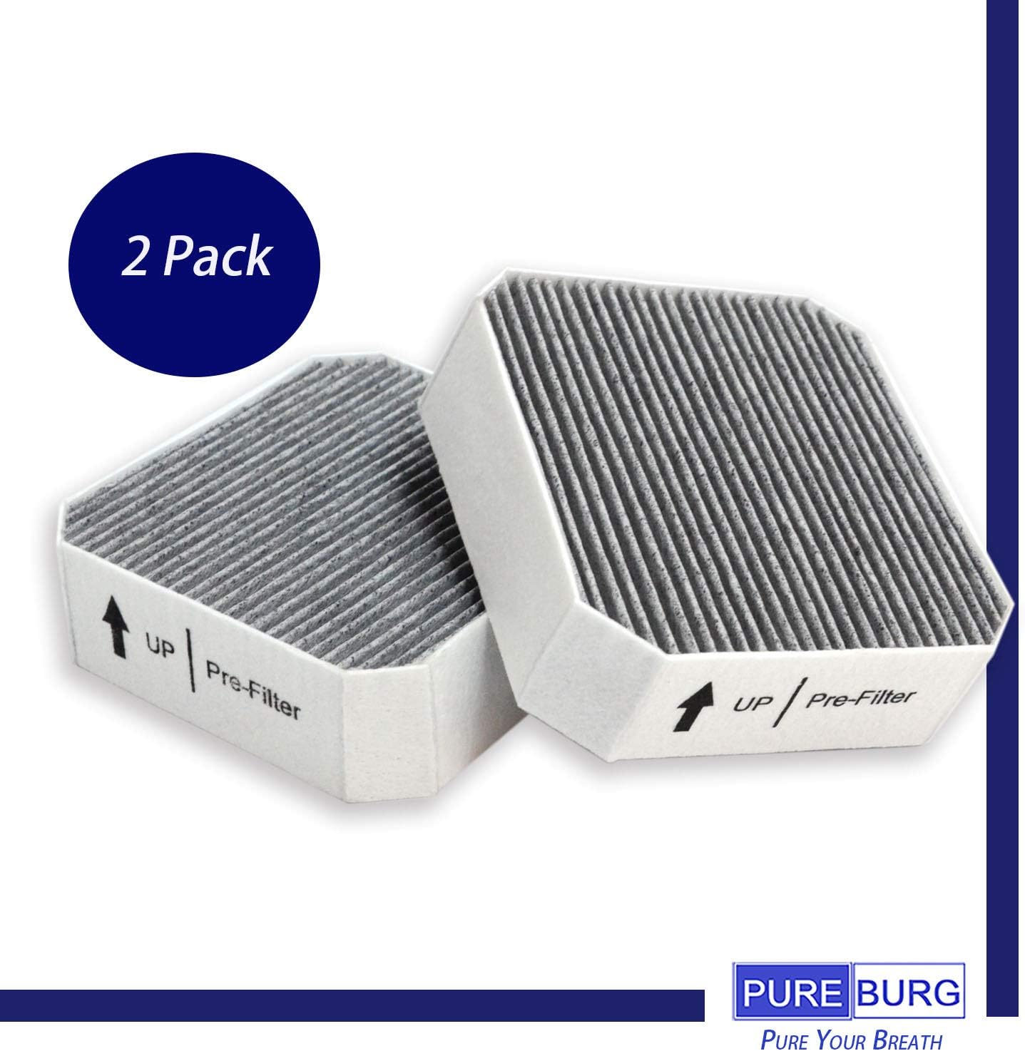 Prefiltro Molekule 2en1 carbón HEPA purificador aire