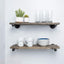 Set 4 soportes acero industrial para estantes pared 8in