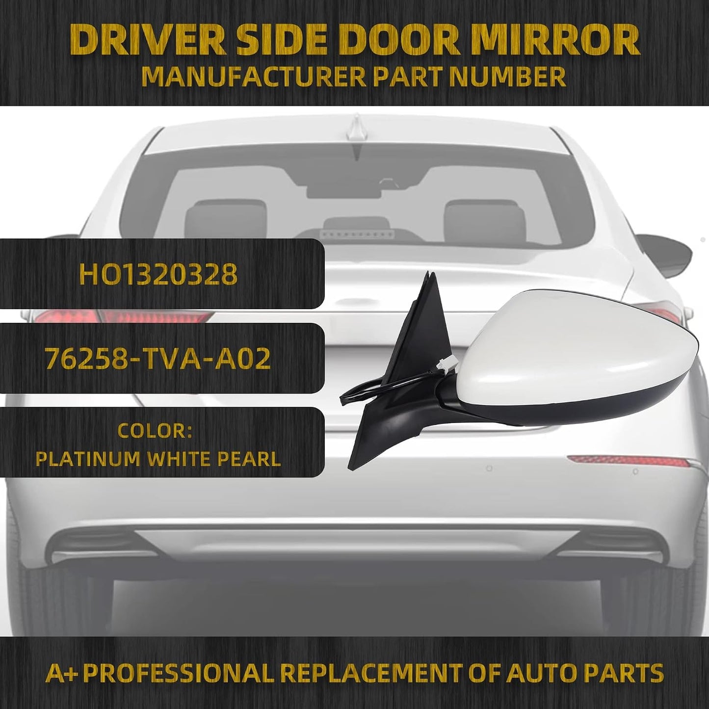 Espejo puerta conductor Honda Accord 1.5T 18-22