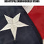 Bandera EE.UU. 3x5ft para exteriores estrellas bordadas