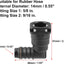 Conector adaptador manguera 90grados 5/8 a 9/16 2uds