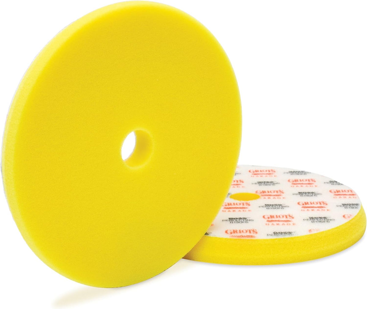 Almohadillas espuma pulido automóvil 6.5pulg juego 2 amarillo