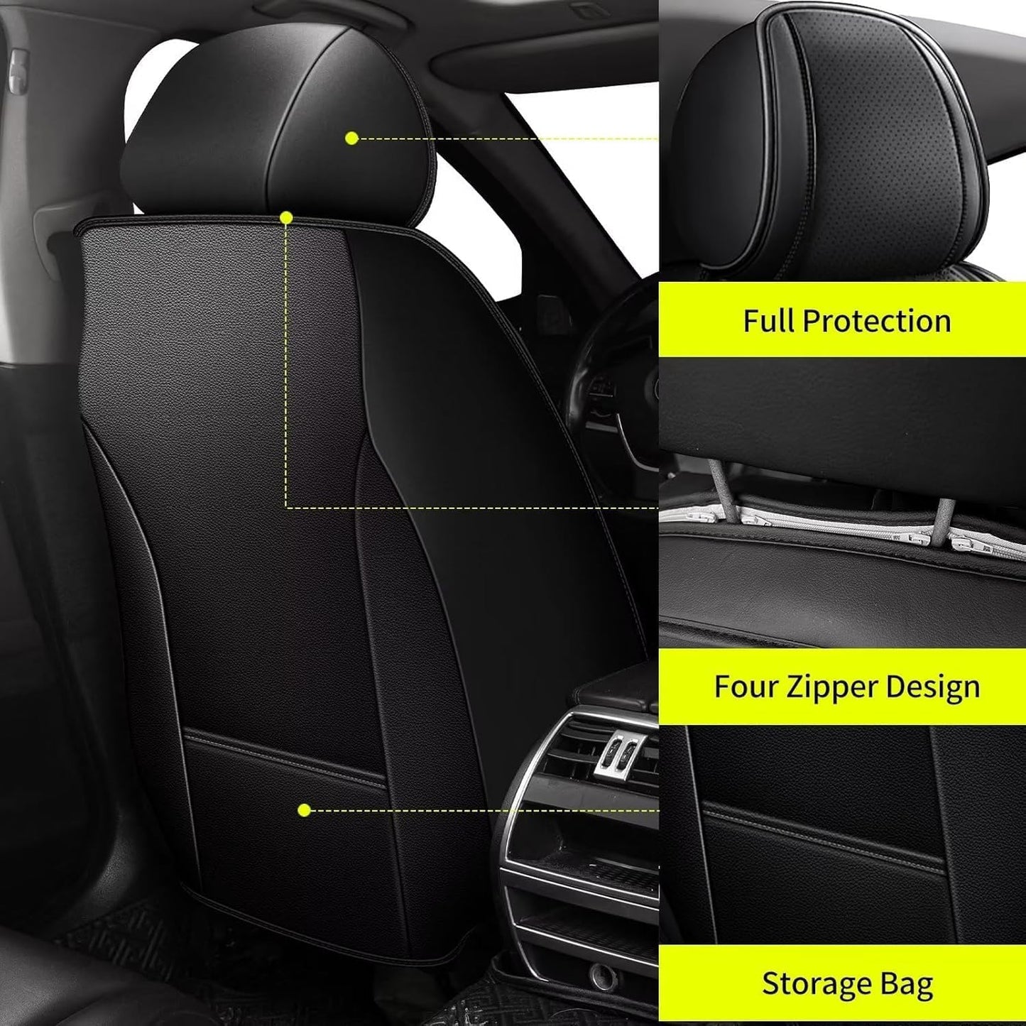 Set fundas asiento Subaru Outback 07-26 cuero transpirable