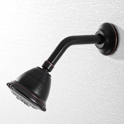Brazo ducha extensión 6pulg montaje pared bronce aceitado