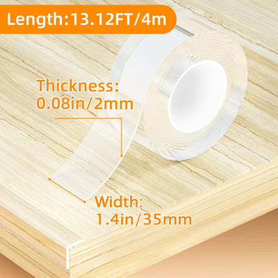 Protectores esquina suaves transparentes 1.4pulg x13.12ft