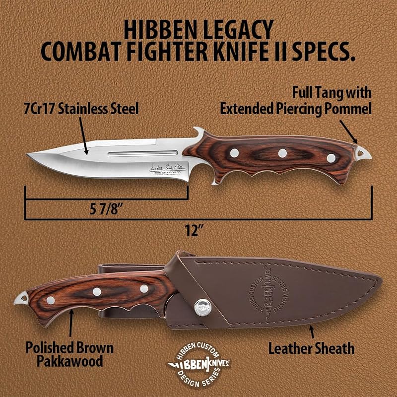Cuchillo combate II con funda cuero