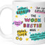 Taza de cerámica para mujer regalo de trabajo y Navidad