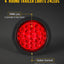 Kit luces traseras LED 12 pzas redondas remolque rojo