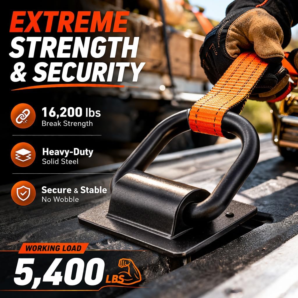 Bolsa estaca remolque anillo D 16200lb ajustable