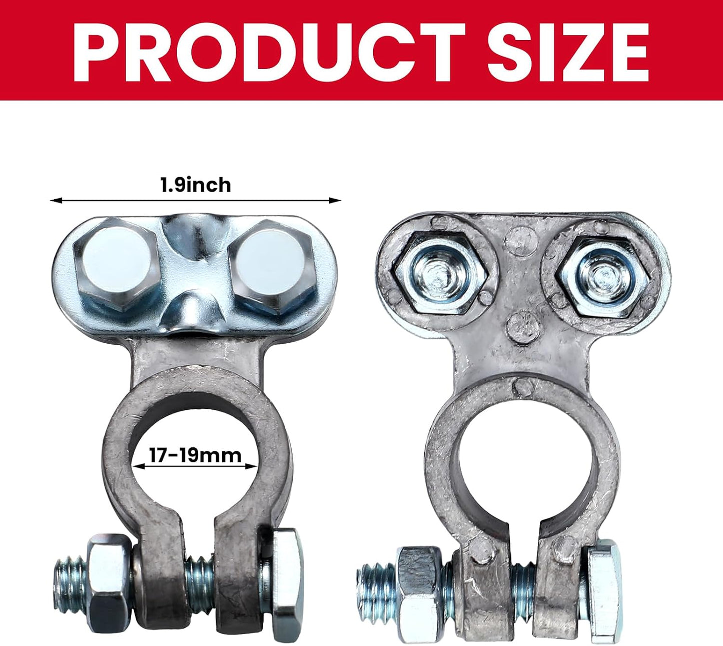 20 Pzas Terminales Poste Batería Coche Abrazaderas