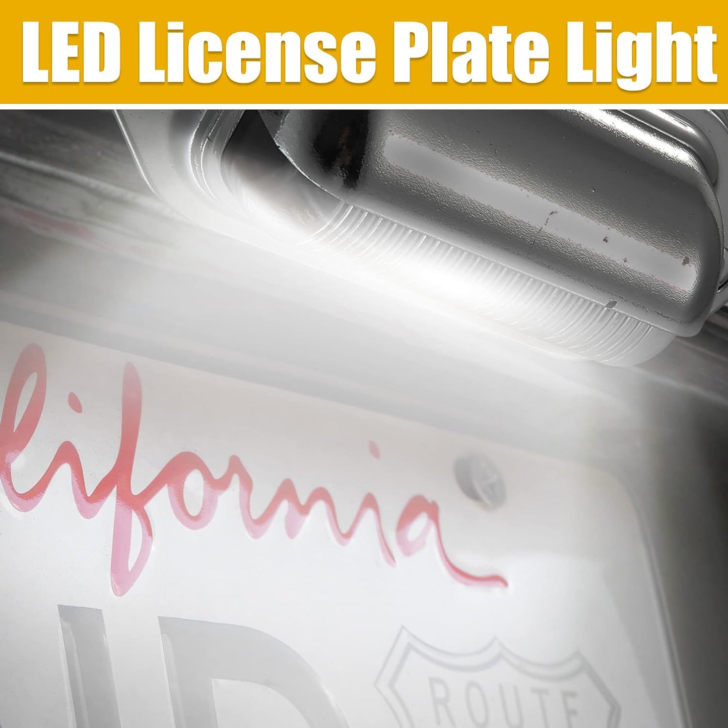 Luces LED matrícula UTV ATV remolque 6000K blanco 2uds