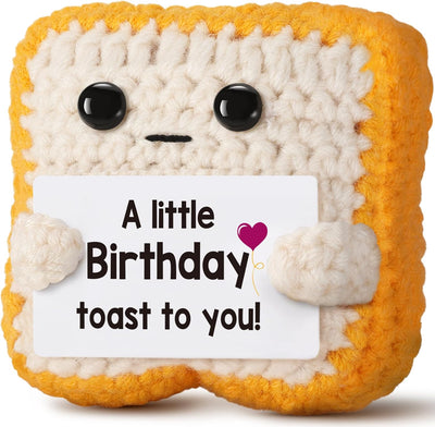 Tostada croché regalo cumpleaños para mujer hombre niña niño