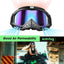 Gafas motocicleta motocross esquí ATV resistente viento