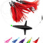 Señuelo pesca plumas atún 6" gancho acero inox negro/rojo