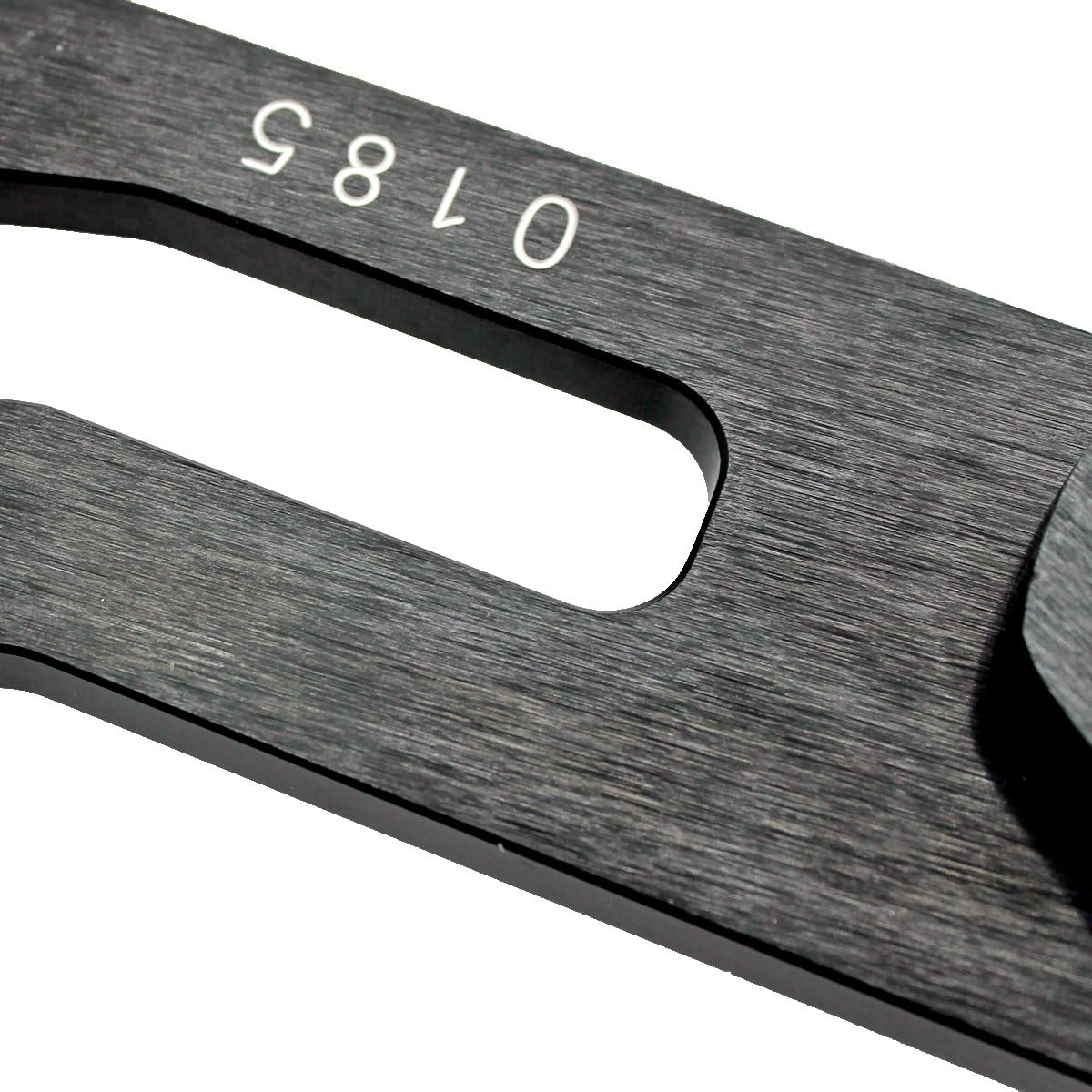 Gancho remolque trasero universal anodizado aluminio negro
