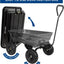 Carro jardín polietileno resistente 4ft³ 600lb ruedas 10pulg