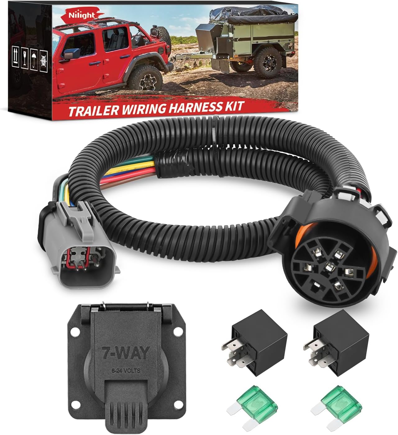 Kit arnés enchufe remolque 7 pines Ford Serie F