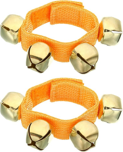 2 Campanas Muñeca Doradas Banda Ritmo Musical Navidad