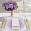 Set vajilla plástico morado 175pzas 25 invitados borde