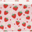 Cesta tela roja y rosa plegable con asa 15x10.2"