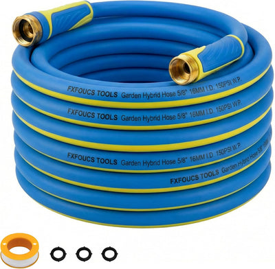 Manguera jardín reforzada 75ft 5/8pulg 600PSI polímero híbrido