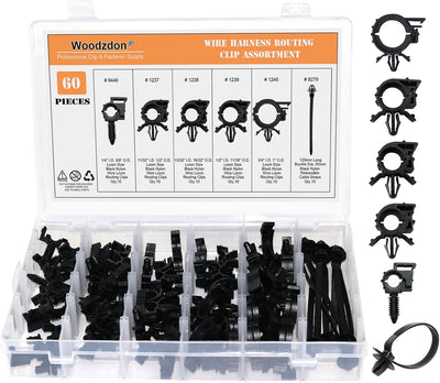 Set 60 Pzas Arnés Cableado Telar 1/4-3/4" Universal