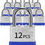 12 Candados Laminado Llave Igual Pestillo 40mm para Taquilla