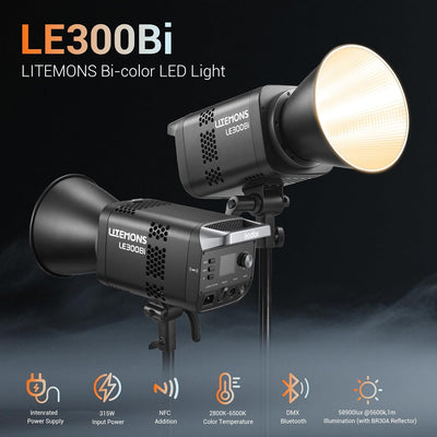Luz LED bicolor estudio transmisión 2800K-6500K