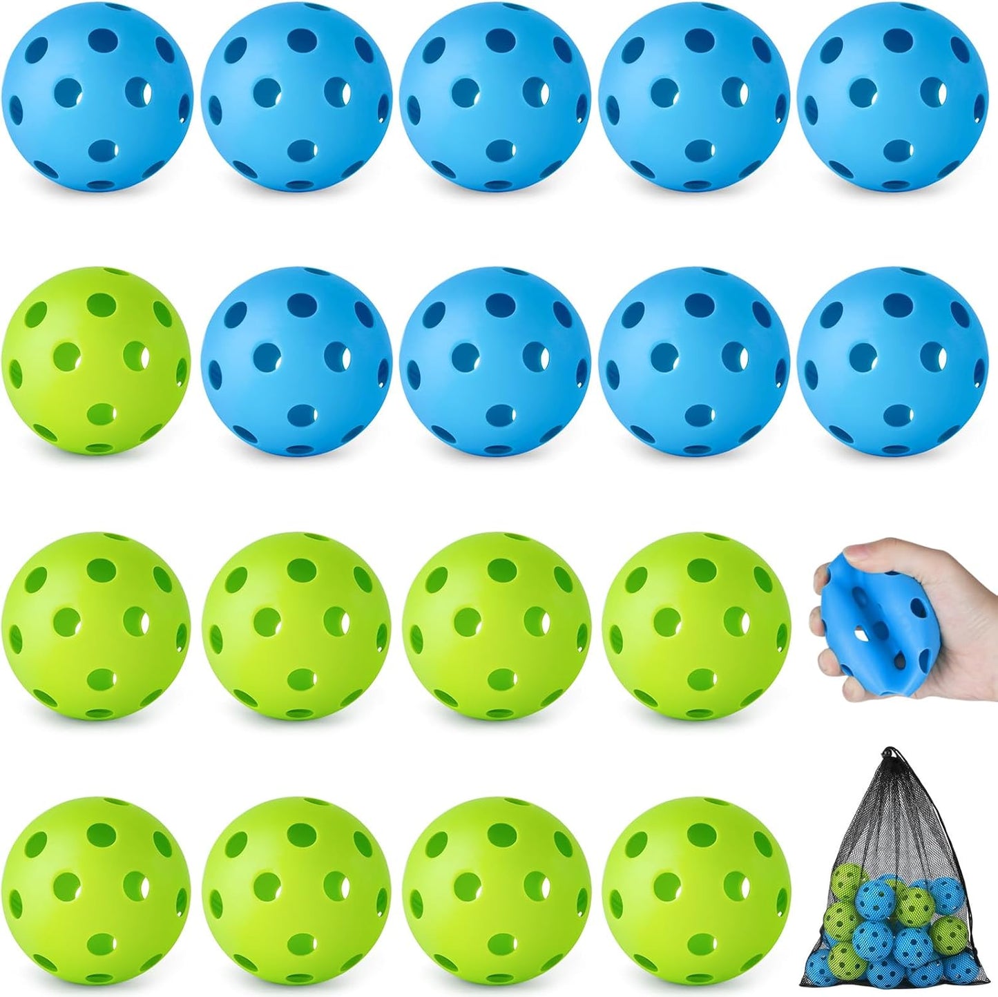Pack 18/36 Pelotas Béisbol Plástico Entrenamiento