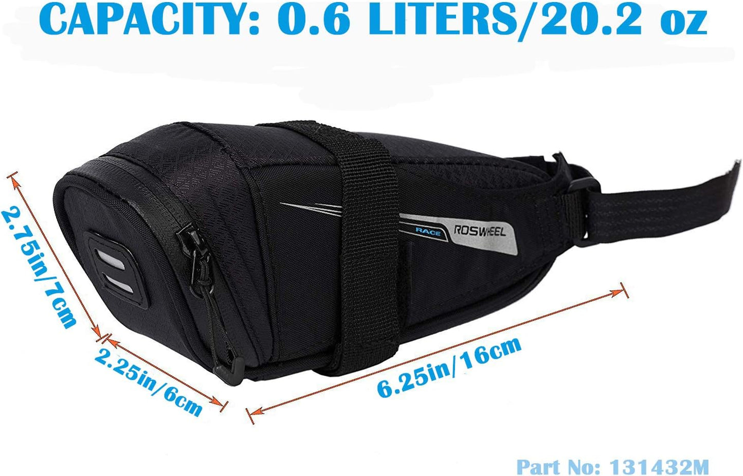 Bolsa sillín ultraligera para bicicleta 0.6L