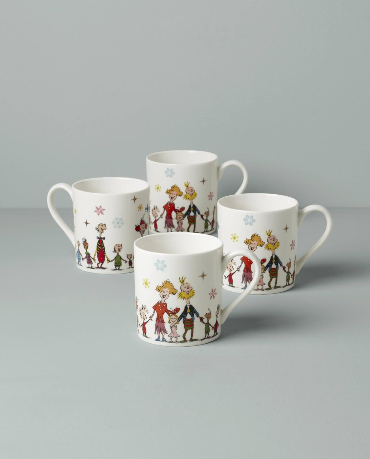 Set 4 Tazas 14oz Vajilla Navideña Bebidas