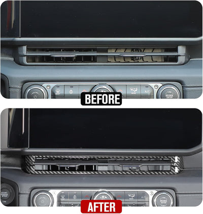 Cubierta panel aire consola Jeep JL JLU 2024 fibra carbono
