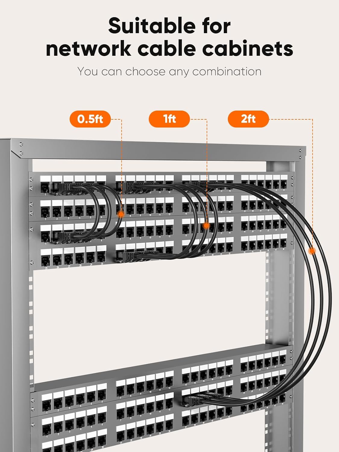 Cable Ethernet Cat6 1pie pack24 10G para computadora
