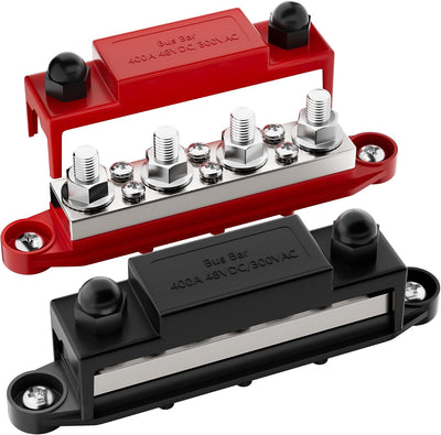Bloque distribución energía 400A barra bus 12V marina