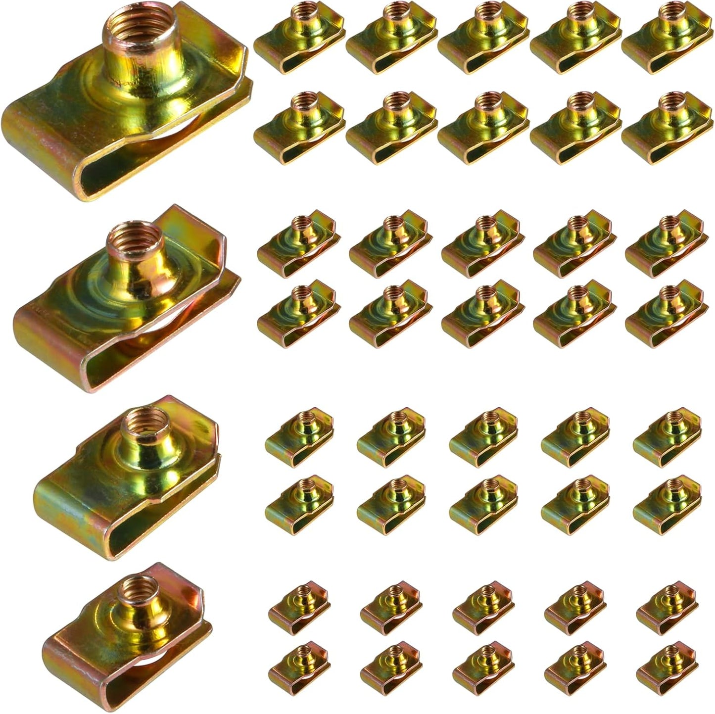 Set 40 Tuercas en U M4-M8 para Automóvil y Moto