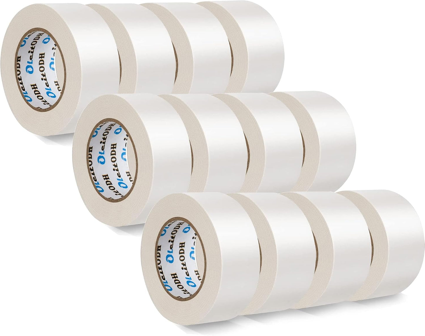 12 Cintas Conducto Blanca 2" x30yd Resistente
