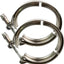 Abrazadera V 3pulg acero inox 304 para bajantes turbo set 2
