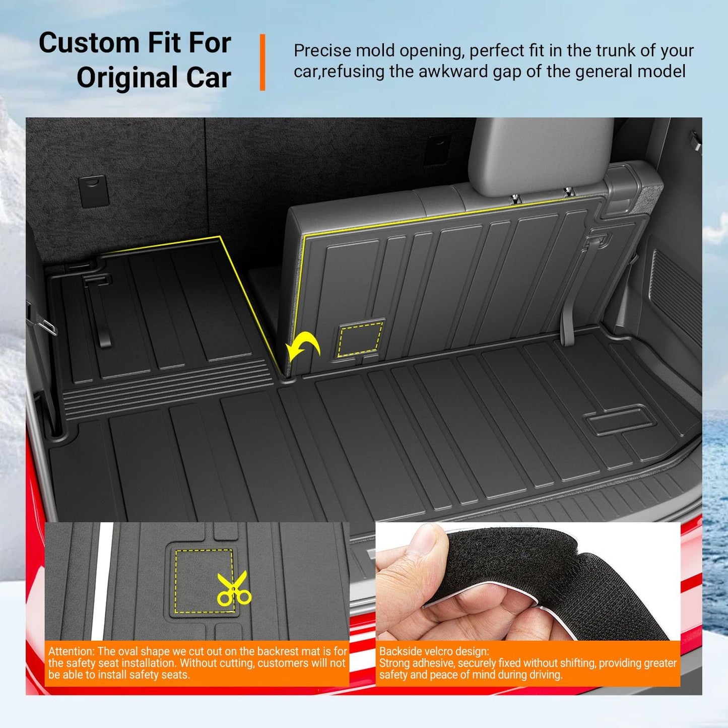 Alfombrilla maletero comp Toyota Highlander 14-19 TPE