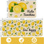 2 Tapetes cocina antideslizantes limón 17x47pulg