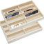 2 Pzas Bandejas Apilables para Gafas Sol y Joyas Beige