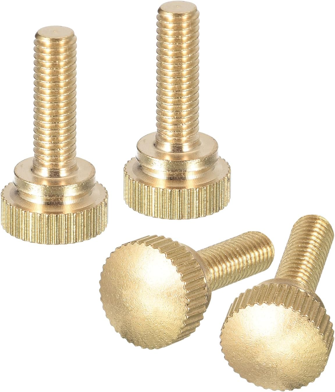 Tornillos moleteados M5x16mm de latón con pomos de agarre