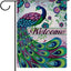 Bandera jardín pavo real primavera verano diseño margaritas