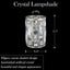 3 Pzas Lámpara Sconce Cristal 1.66pulg 7.1x5.3pulg Níquel