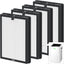 4 Filtros Comp Purificador H13 HEPA para Hogar 2600ft²