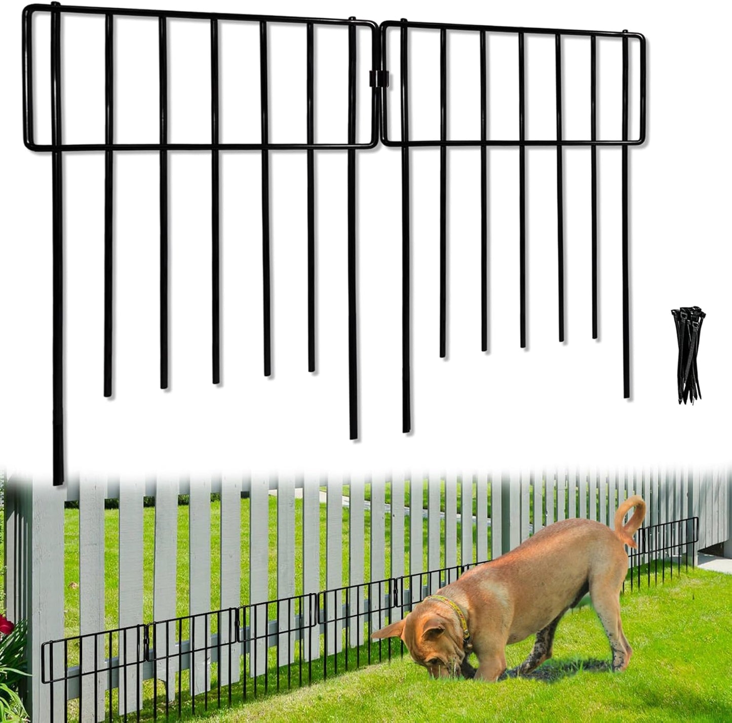Barrera para perros 17pulg x19ft alambre antioxidante