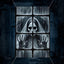 Cortinas fantasma ojos blancos halloween