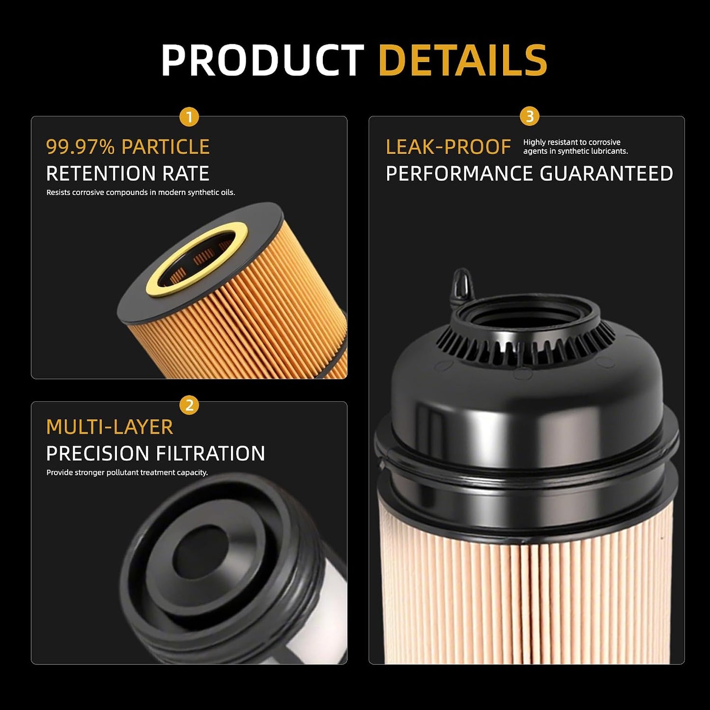 Filtro combustible comp Freightliner DD13-16
