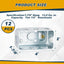 12 Cajas Conexión Eléctrica Metal 4x2pulg Acero Galvanizado
