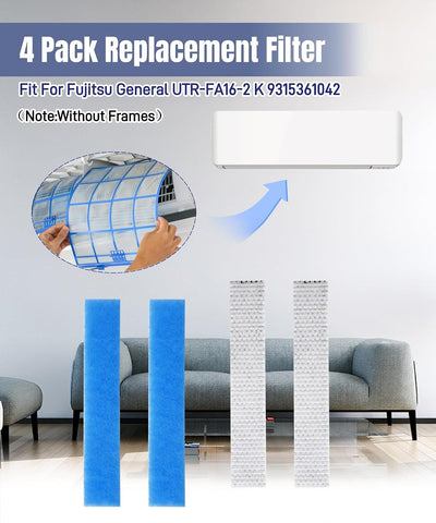 4 Filtros aire comp Fujitsu UTR-FA16