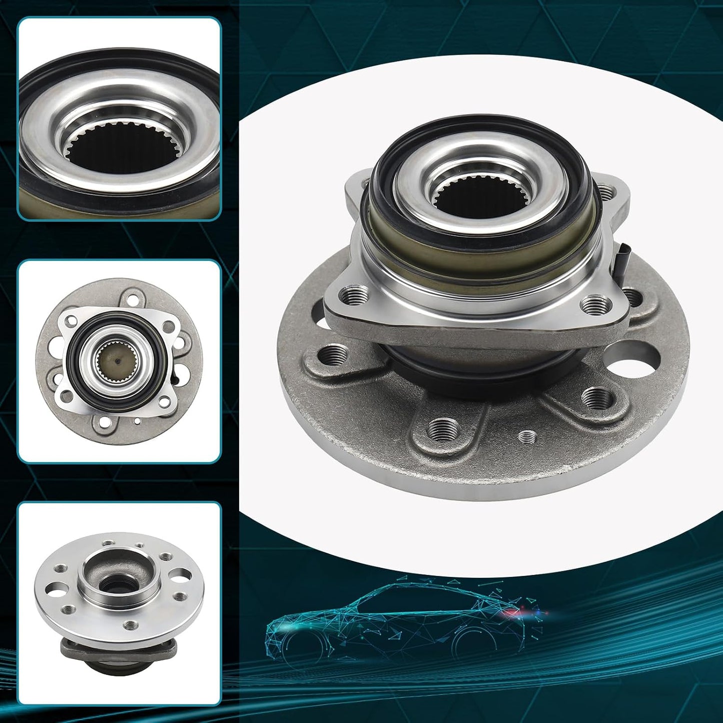 Buje rueda trasera kit cojinete ABS Dodge Sprinter 2500